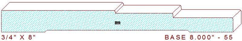 Baseboard 8" - 55