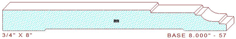 Baseboard 8" - 57 Baseboard 8" - 57