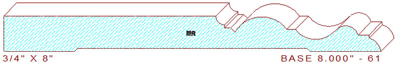 Baseboard 8" - 61 Baseboard 8" - 61