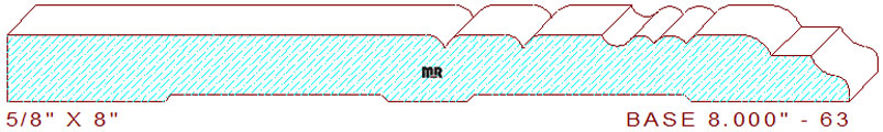 Baseboard 8" - 63 Baseboard 8" - 63