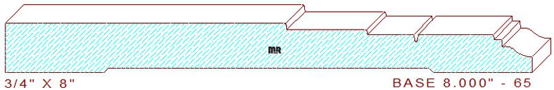 Baseboard 8" - 65 Baseboard 8" - 65