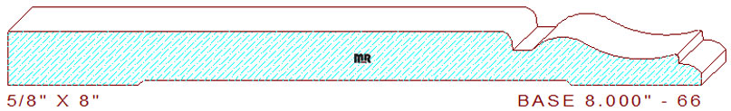 Baseboard 8" - 66 Baseboard 8" - 66