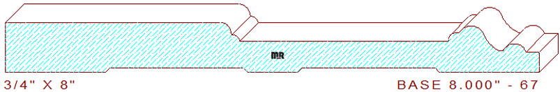 Baseboard 8" - 67 Baseboard 8" - 67