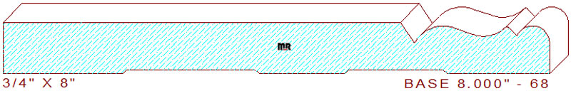 Baseboard 8" - 68 Baseboard 8" - 68