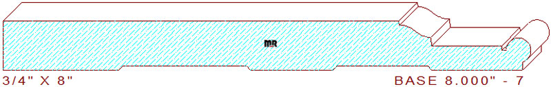 Baseboard 8" - 7 Baseboard 8" - 7