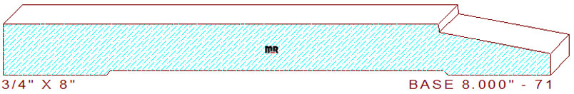 Baseboard 8" - 71 Baseboard 8" - 71