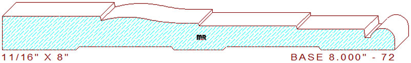 Baseboard 8" - 72