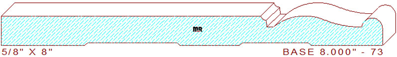 Baseboard 8" - 73 Baseboard 8" - 73