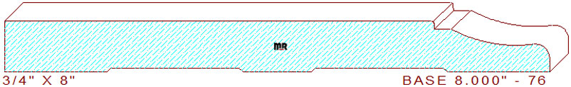 Baseboard 8" - 76