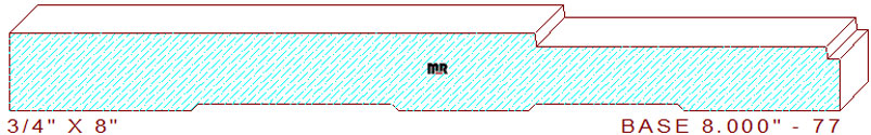 Baseboard 8" - 77 Baseboard 8" - 77
