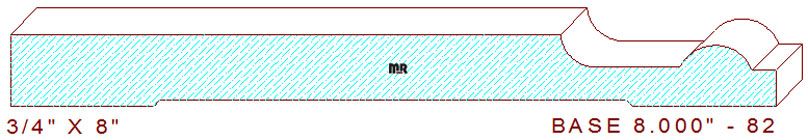 Baseboard 8" - 82 Baseboard 8" - 82