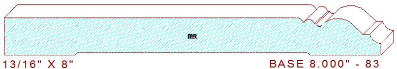 Baseboard 8" - 83 Baseboard 8" - 83