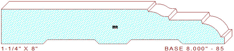 Baseboard 8" - 85 Baseboard 8" - 85