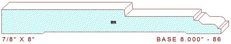 Baseboard 8" - 86 Baseboard 8" - 86