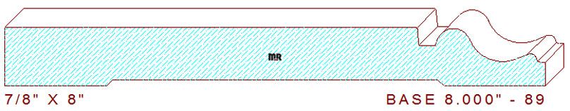 Baseboard 8" - 89 Baseboard 8" - 89