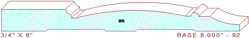 Baseboard 8" - 92 Baseboard 8" - 92