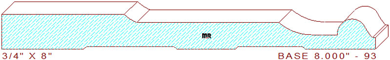 Baseboard 8" - 93 Baseboard 8" - 93