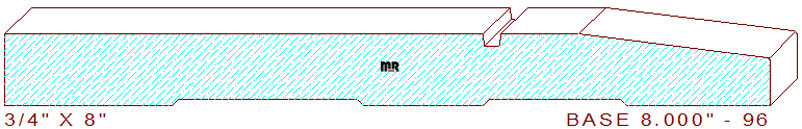 Baseboard 8" - 96 Baseboard 8" - 96