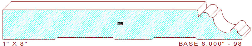 Baseboard 8" - 98 Baseboard 8" - 98