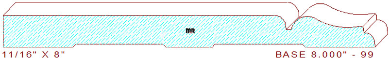 Baseboard 8" - 99 Baseboard 8" - 99