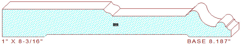 Baseboard 8-3/16" Baseboard 8-3/16"