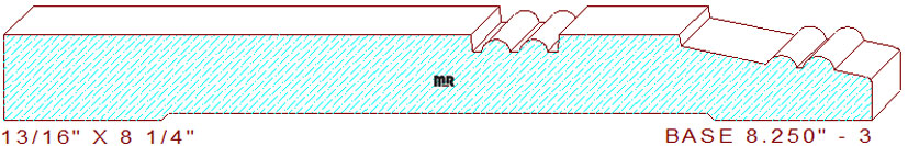 Baseboard 8-1/4" - 3