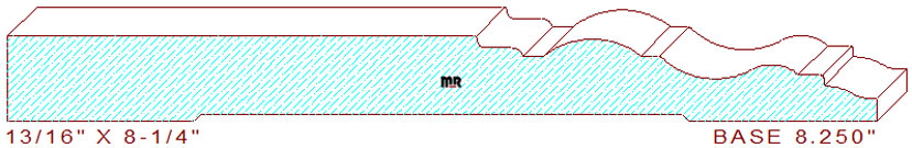 Baseboard 8-1/4"