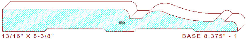 Baseboard 8-3/8" - 1 Baseboard 8-3/8" - 1