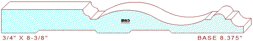 Baseboard 8-3/8" Baseboard 8-3/8"