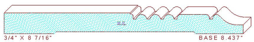 Baseboard 8-7/16" Baseboard 8-7/16"