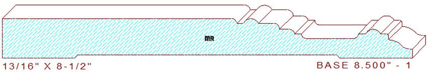 Baseboard 8-1/2" - 1 Baseboard 8-1/2" - 1