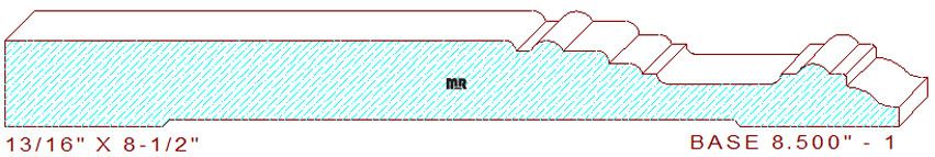 Baseboard 8-1/2" - 1