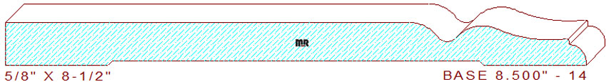 Baseboard 8-1/2" - 14 Baseboard 8-1/2" - 14