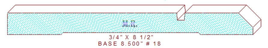 Baseboard 8-1/2" - 18