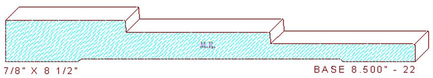 Baseboard 8-1/2" - 22
