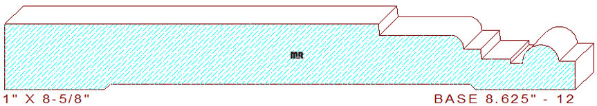 Baseboard 8-5/8" - 12 Baseboard 8-5/8" - 12