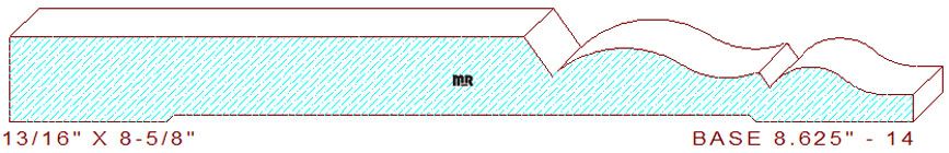 Baseboard 8-5/8" - 14