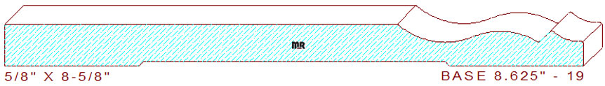 Baseboard 8-5/8" - 19 Baseboard 8-5/8" - 19
