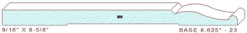 Baseboard 8-5/8" - 23