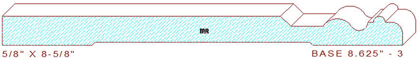 Baseboard 8-5/8" - 3