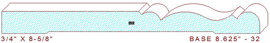 Baseboard 8-5/8" - 32 Baseboard 8-5/8" - 32