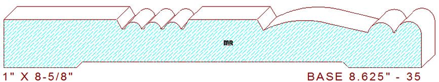 Baseboard 8-5/8" - 35 Baseboard 8-5/8" - 35