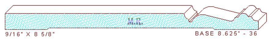 Baseboard 8-5/8" - 36 Baseboard 8-5/8" - 36