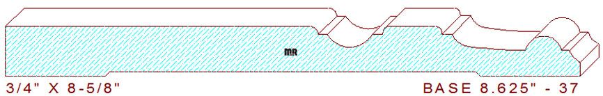 Baseboard 8-5/8" - 37 Baseboard 8-5/8" - 37