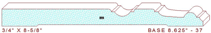 Baseboard 8-5/8" - 37