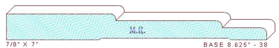 Baseboard 8-5/8" - 38 Baseboard 8-5/8" - 38