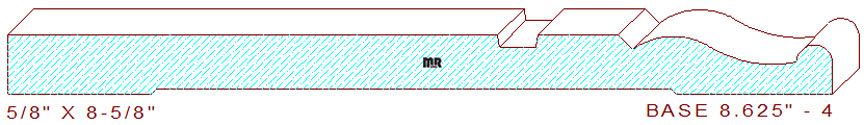 Baseboard 8-5/8" - 4 Baseboard 8-5/8" - 4