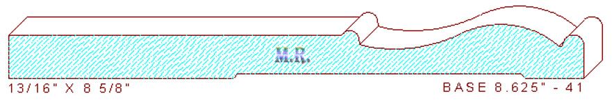 Baseboard 8-5/8" - 41 Baseboard 8-5/8" - 41