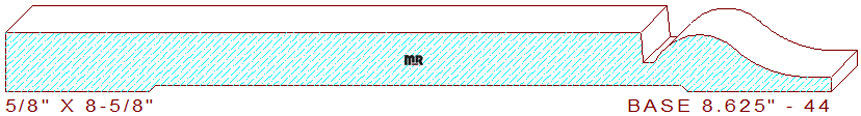 Baseboard 8-5/8" - 44 Baseboard 8-5/8" - 44