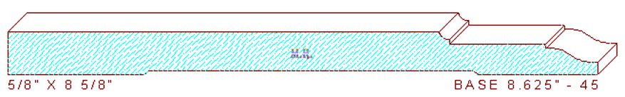 Baseboard 8-5/8" - 45 Baseboard 8-5/8" - 45